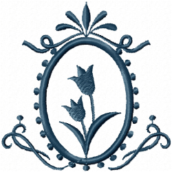 Flowers And Tree Embroidery Design 5